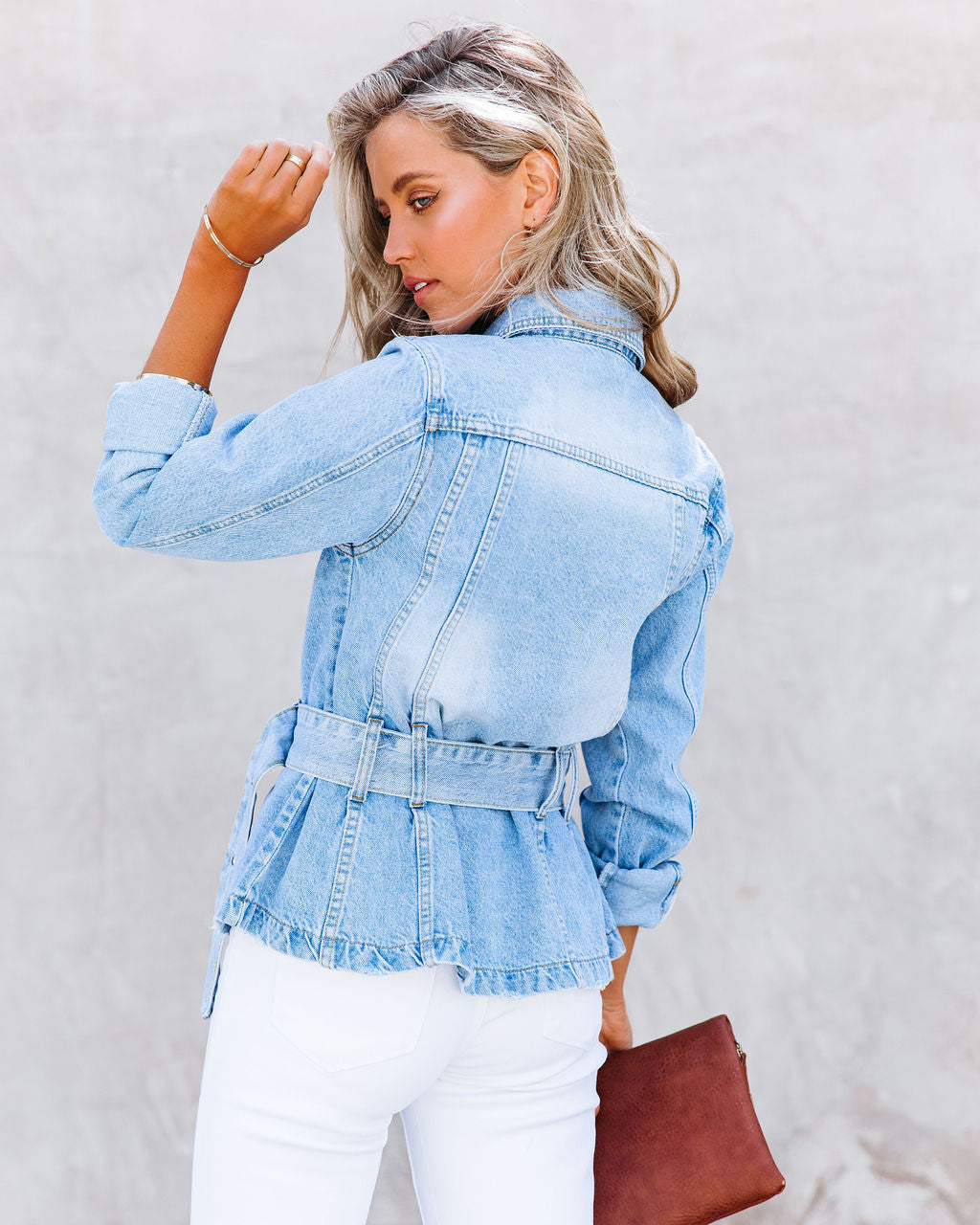 Traynor Belted Denim Jacket AAA-001