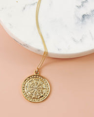 Meghan Bo Designs - The Buddha Wheel Necklace - Gold Ins Street