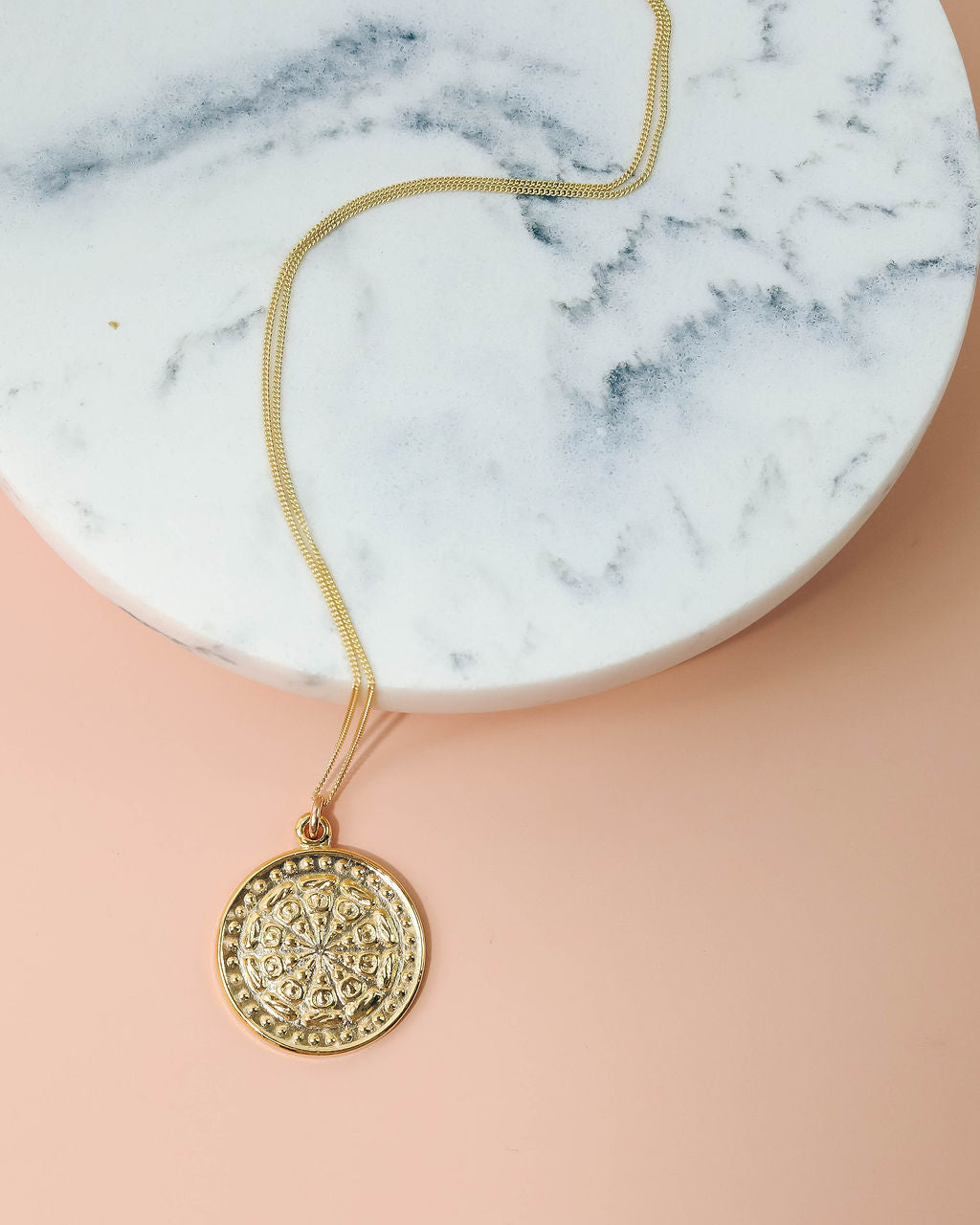 Meghan Bo Designs - The Buddha Wheel Necklace - Gold Ins Street