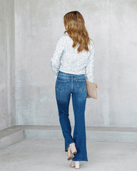 Vida High Rise Flare Denim Ins Street