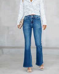 Vida High Rise Flare Denim Ins Street