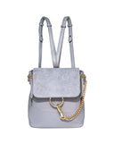 Val Chain Convertible Backpack - Grey