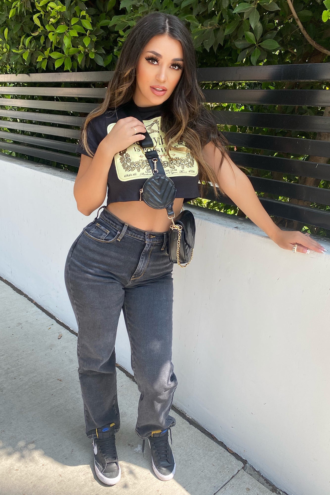 Valencia Vintage Stretch Straight Leg Jean - Black Ins Street