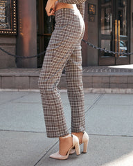 Chambers Plaid High Rise Trousers - FINAL SALE Ins Street