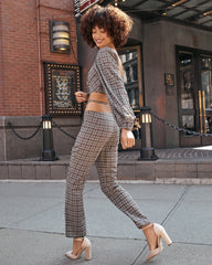 Chambers Plaid High Rise Trousers - FINAL SALE Ins Street