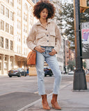 Wilfred Pocketed Gingham Crop Jacket Ins Street