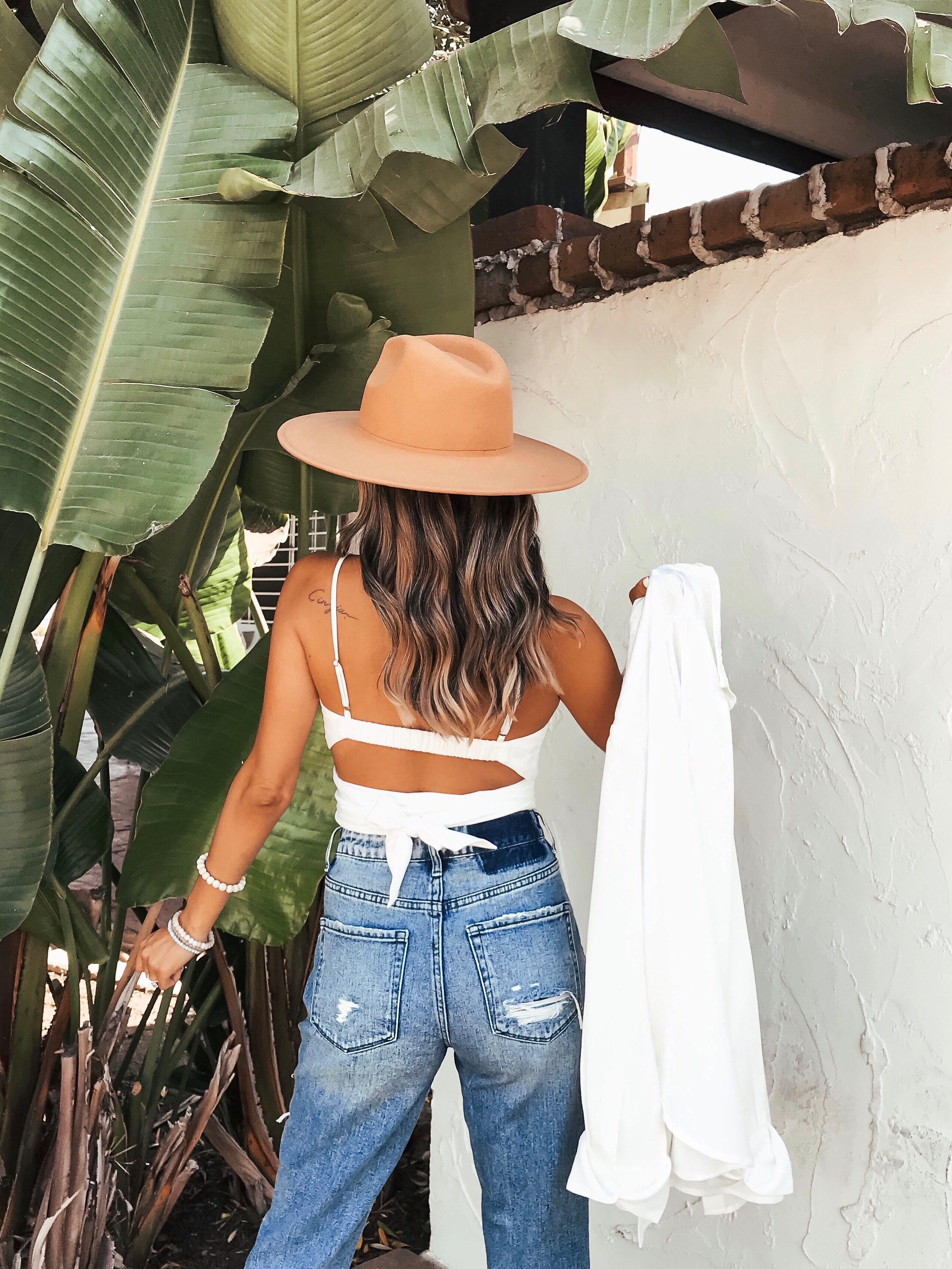 Luz Spotted Wrap Crop Top - White Ins Street