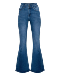 Vida High Rise Flare Denim Ins Street