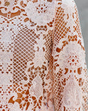 Vivid Visions Crochet Lace Blouse Ins Street