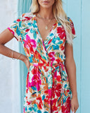 What In Carnation Bardot Wrap Maxi Dress Ins Street