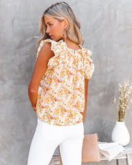 Way With Words Floral Chiffon Ruffle Blouse Ins Street