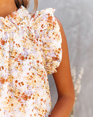 Way With Words Floral Chiffon Ruffle Blouse Ins Street