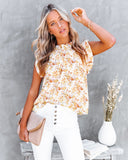Way With Words Floral Chiffon Ruffle Blouse Ins Street