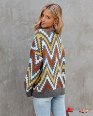 We Vibe Knit Chevron Sweater Ins Street