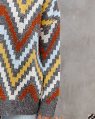 We Vibe Knit Chevron Sweater Ins Street