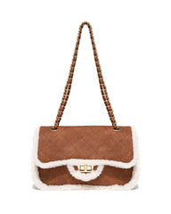 Whitley Sherpa Crossbody Bag - Tan Ins Street