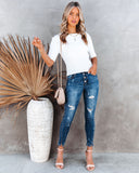 Winters Ribbed Short Sleeve Crop Sweater Top Ins Street