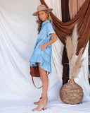 You And Paradise Pocketed Button Down Denim Dress Ins Street