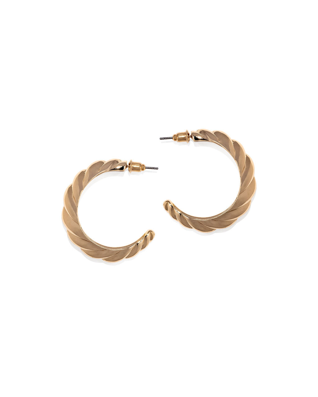 Zen Twist Hoops - Gold Ins Street