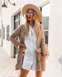 Zoella Pocketed Knit Coatigan - Warm Beige Ins Street