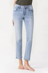 Lovervet Full Size Andrea Midrise Crop Straight Jeans Ins Street