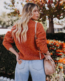 Add Spice Knit Sweater - Burnt Orange FLAT-001