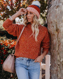 Add Spice Knit Sweater - Burnt Orange FLAT-001