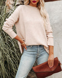 Alesso Ribbed Sleeve Knit Sweater - Oatmeal ON T-001