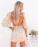 All Is Well Backless Floral Mini Dress ETC-001