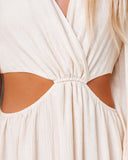 Amora Long Sleeve Cutout Maxi Dress - FINAL SALE ENDL-001