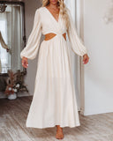 Amora Long Sleeve Cutout Maxi Dress - FINAL SALE ENDL-001