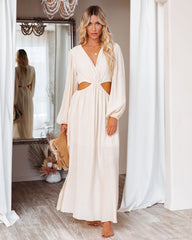 Amora Long Sleeve Cutout Maxi Dress - FINAL SALE ENDL-001