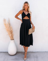 Anaya Cutout Midi Dress - Black - FINAL SALE TYCH-001