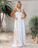 Angel Island Striped Maxi Dress FATE-001