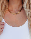 Anywhere Herringbone Necklace - Gold - FINAL SALE ACCE-001