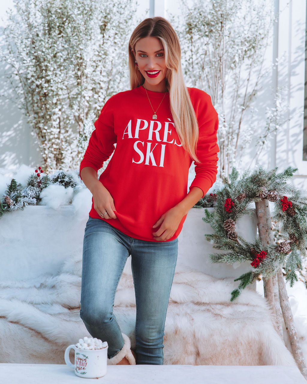 Apres Ski Cotton Blend Sweatshirt - FINAL SALE LULU-001