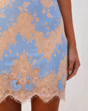 PREORDER - Aries Lace Dress - Blue/Nude Ins Street