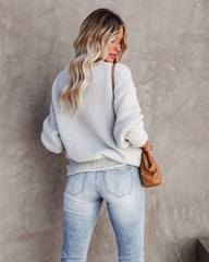 Arwen V-Neck Knit Sweater - Grey - FINAL SALE InsStreet