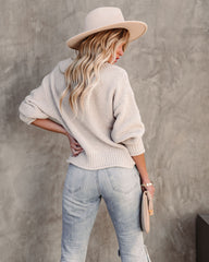 Arwen V-Neck Knit Sweater - Taupe - FINAL SALE InsStreet