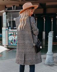 Asher Pocketed Houndstooth Coat - FINAL SALE InsStreet