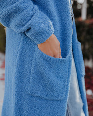 At The Lodge Pocketed Soft Knit Cardigan - Blue - FINAL SALE InsStreet