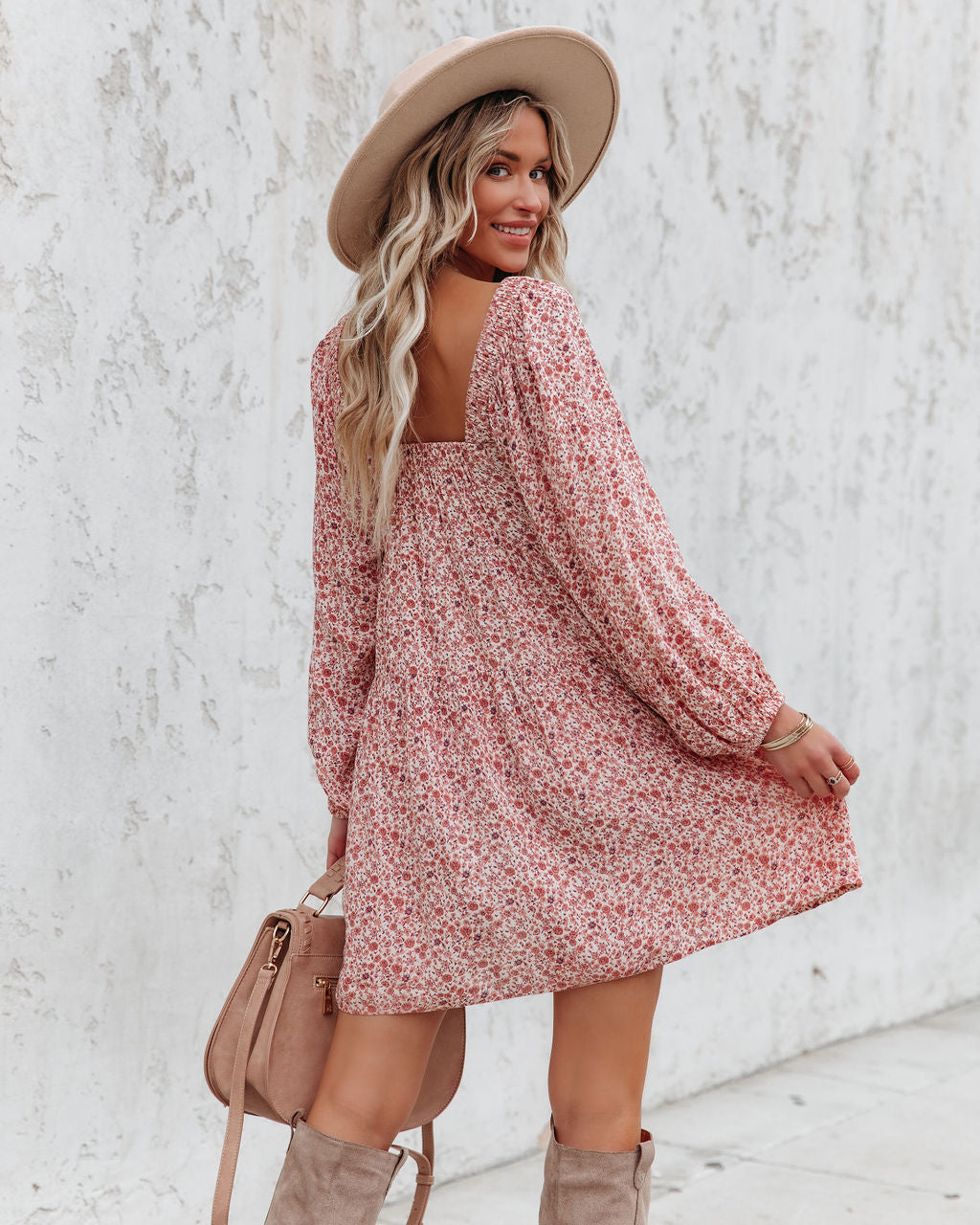 Aubree Pocketed Floral Babydoll Dress InsStreet