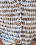 Austen Striped Button Front Knit Cardigan - FINAL SALE InsStreet