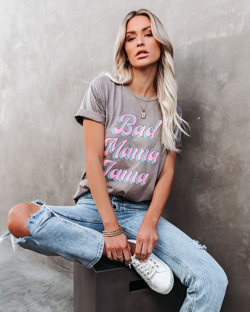 Bad Mama Jama Cotton Tee InsStreet