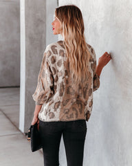 Barry Leopard Button Front Knit Cardigan - FINAL SALE InsStreet