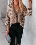 Barry Leopard Button Front Knit Cardigan - FINAL SALE InsStreet