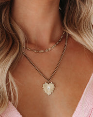 Beaming Heart Pendant Necklace InsStreet