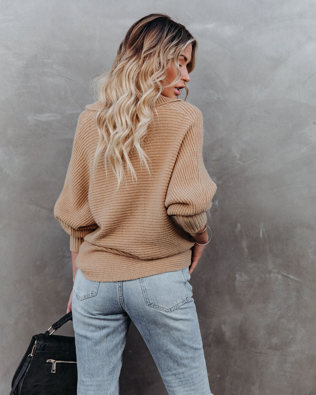 Beatrix-Collared-Knit-Sweater-Tan InsStreet