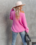Belfair Fuzzy Knit Sweater - Pink - FINAL SALE InsStreet