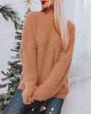 Belfair Fuzzy Knit Sweater - Light Mocha - FINAL SALE InsStreet